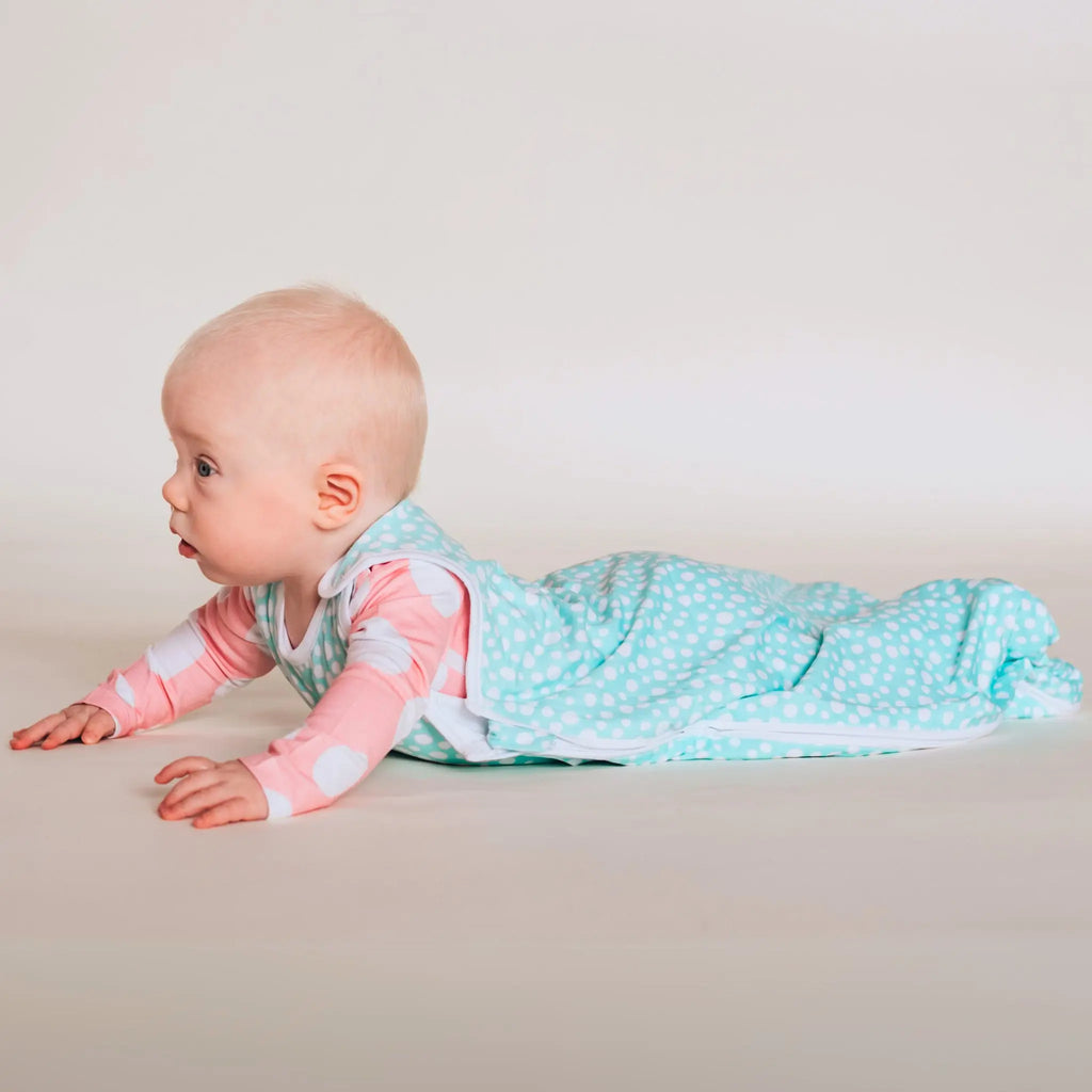 Baba Hálózsák - Aqua Dínós Bambusz Baba Hálózsák 0.5 TOG
