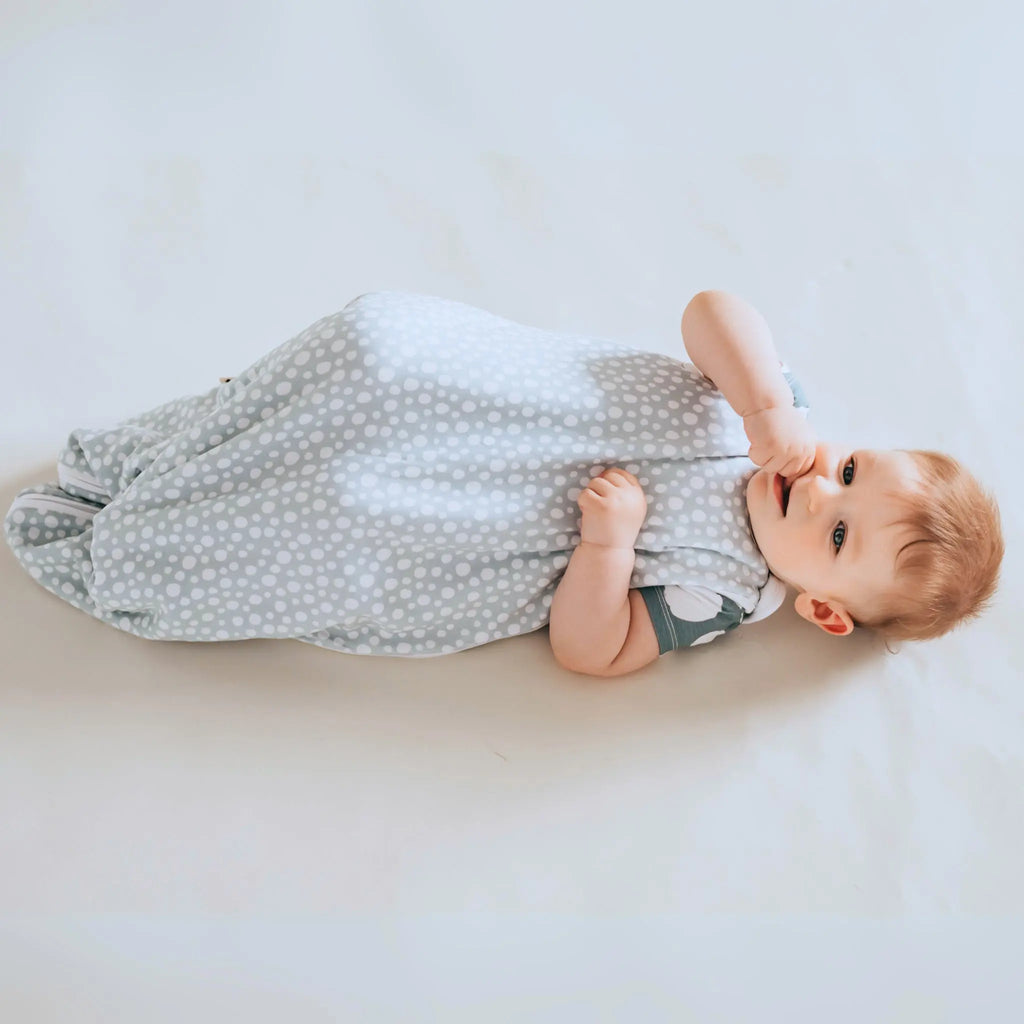 Baba Hálózsák - Ice Grey Dínós Bambusz Baba Hálózsák 0.5 TOG