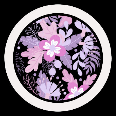 Purple Flower Bambusový Overal a Dupačky na Zips