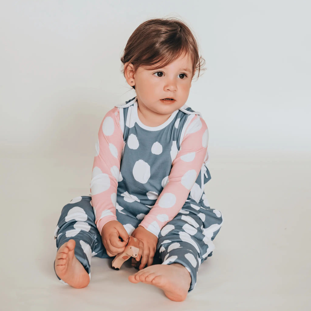 Tipegő Hálózsák - Navy Grey Dínós Bambusz Tipegő Hálózsák 1.5 TOG