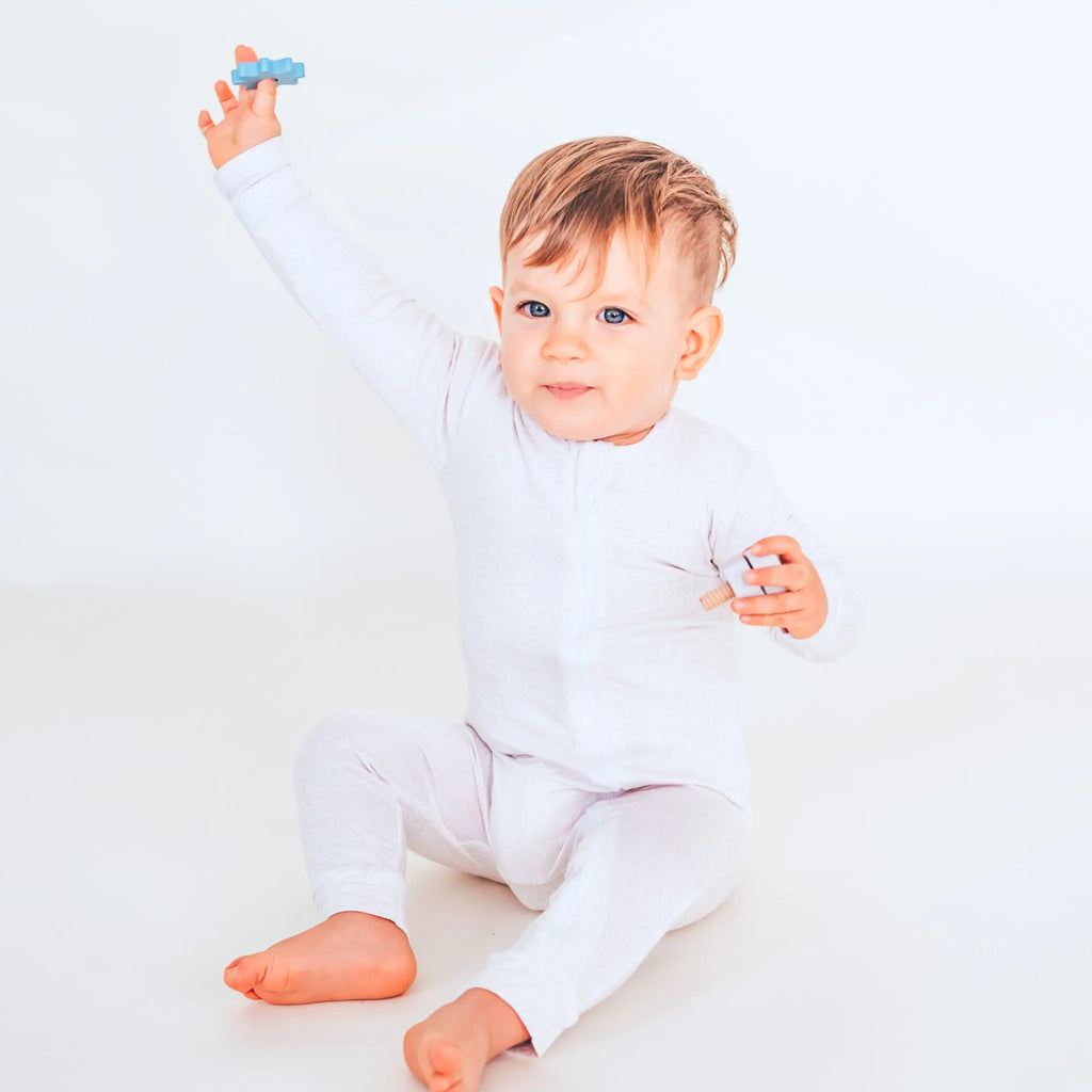 Kezeslábas - Oat Maze Bambusz Cipzáros Kezeslábas és Rugdalózó