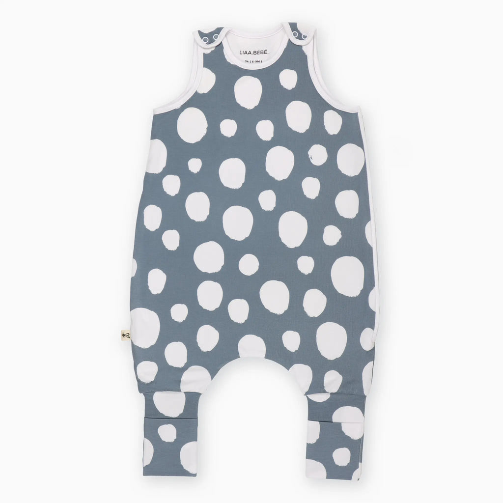 Tipegő Hálózsák - Navy Grey Dínós Bambusz Tipegő Hálózsák 1.5 TOG