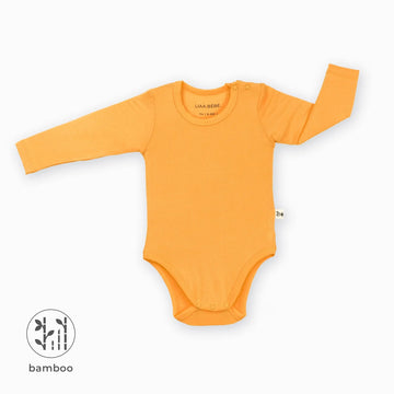 Marigold Orange LiaaBébé Hosszú Ujjú Body babáknak.